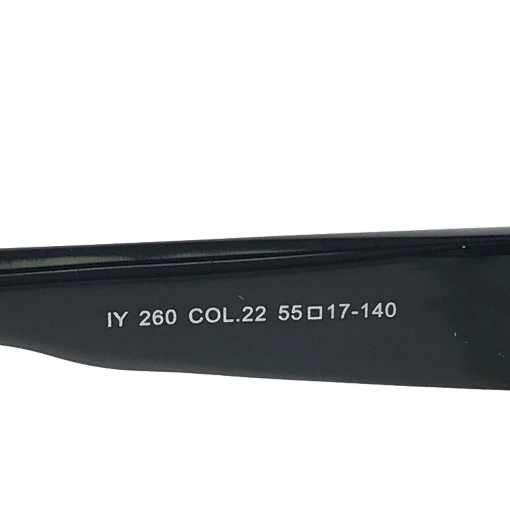 Iyoko-Inyake Eyeglasses Frames IY260 COL.22 Black Rectangular Full Rim 55-17-140